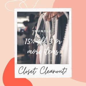 Closet clean out!! Bundle and save ~ 3 for 15% off